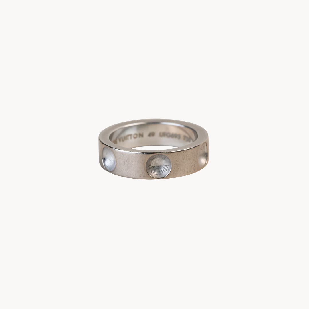 Bague Louis Vuitton Empreinte Or Blanc 18k