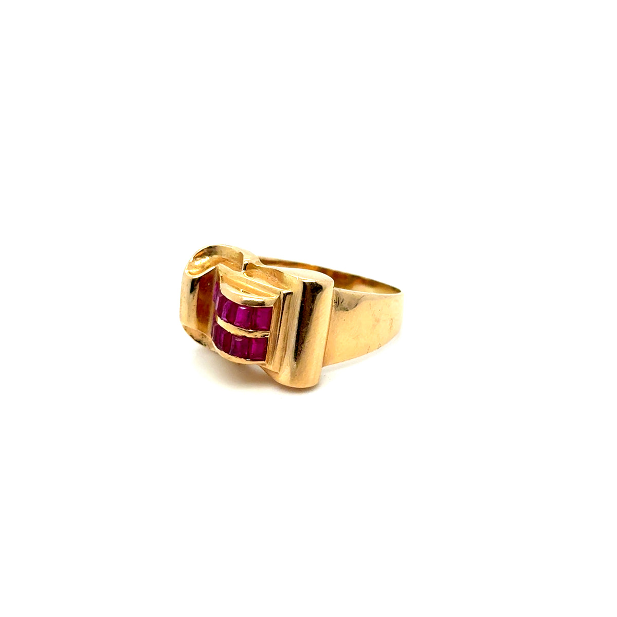 Bague-tank-or-jaune-rubis-occasion