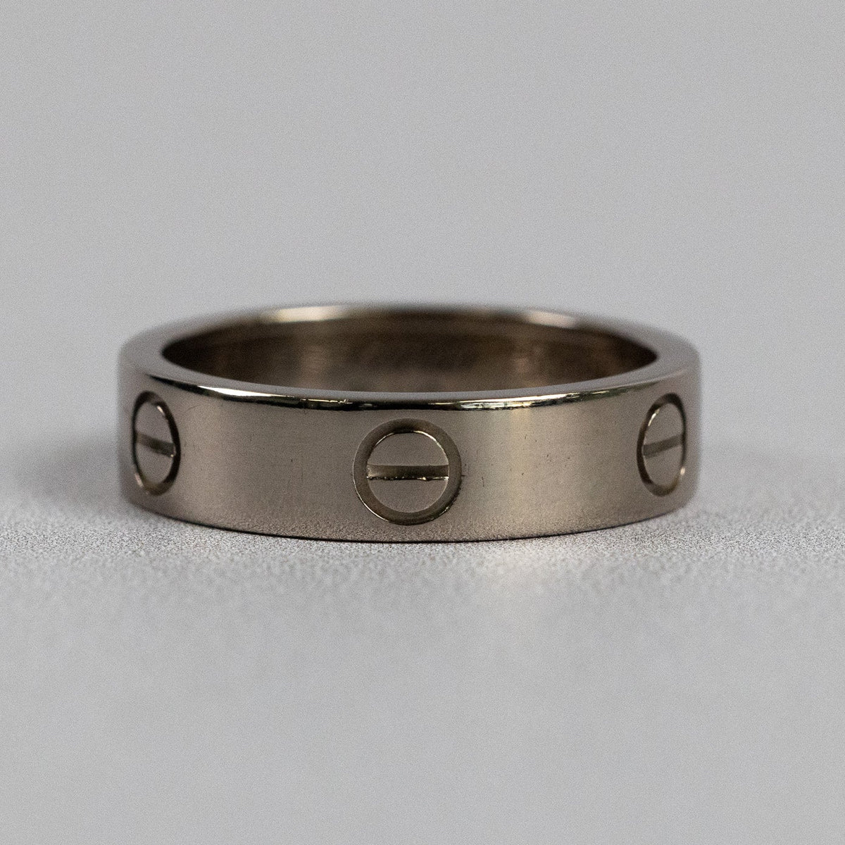 Bague Cartier Love or blanc T 61  avec boîte Mikaelian