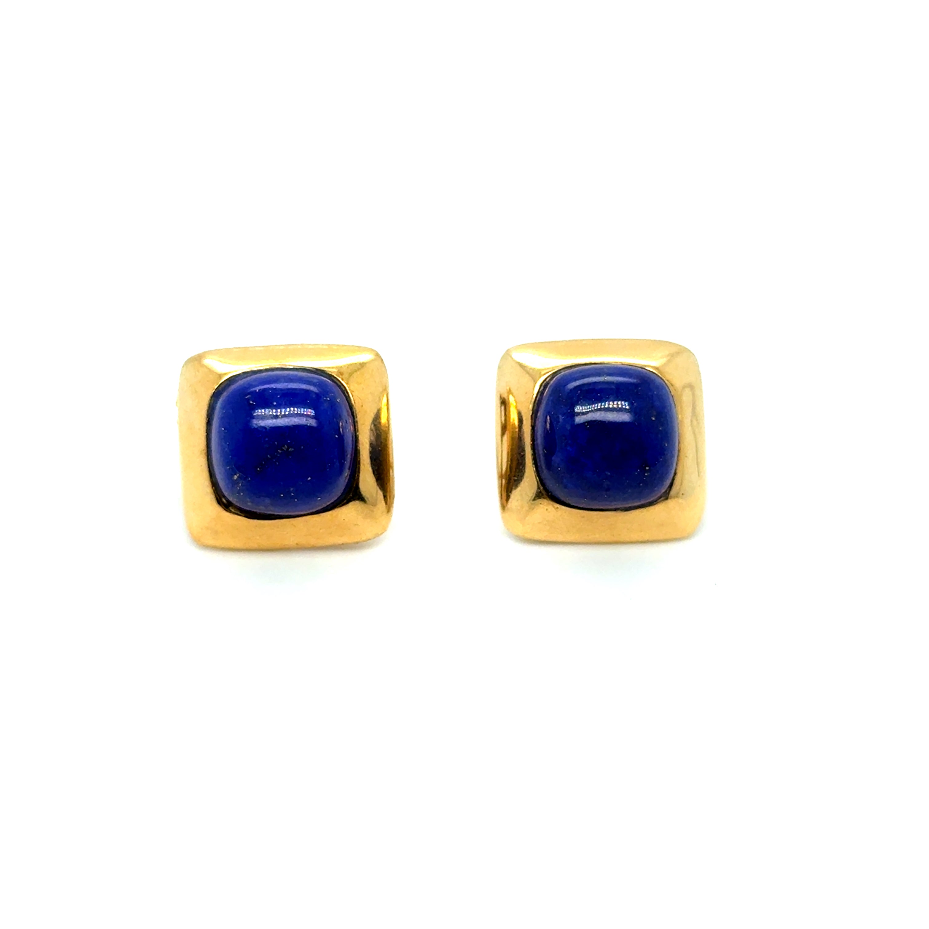 Boucles d'oreilles Lapis-Lazuli Or Jaune Occasion Seconde Main