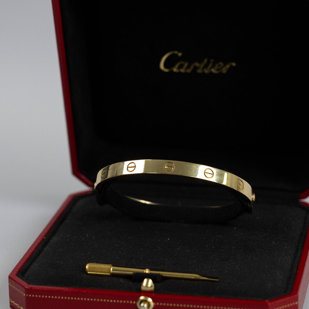Bracelet Cartier Love, bôite Cartier