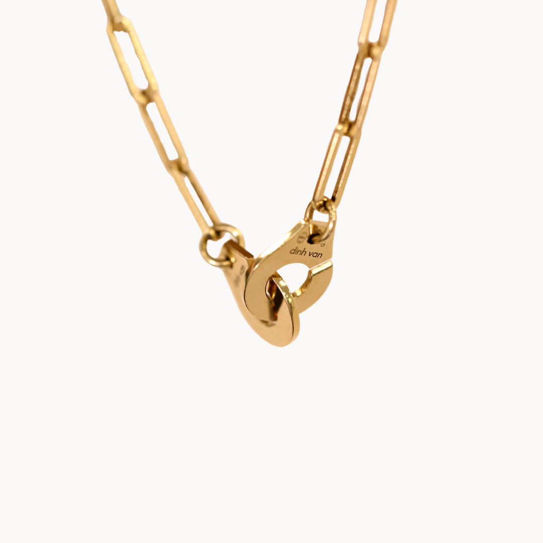 Collier Dinh Van Menottes R12 Or Jaune 44 cm