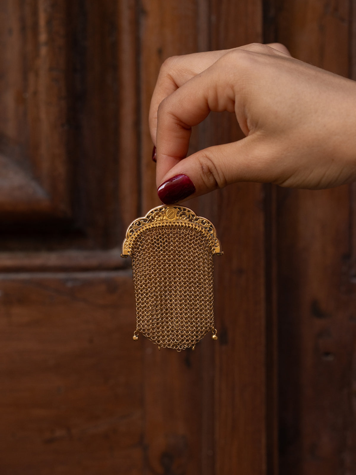 Vintage Yellow Gold Clutch