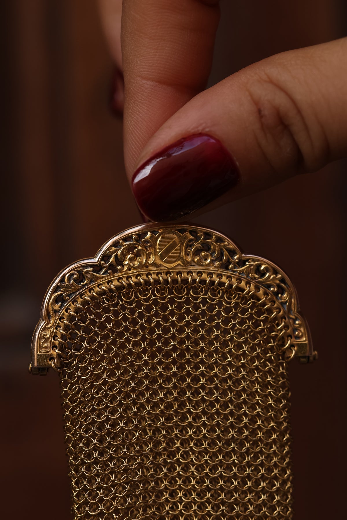 Vintage Yellow Gold Clutch