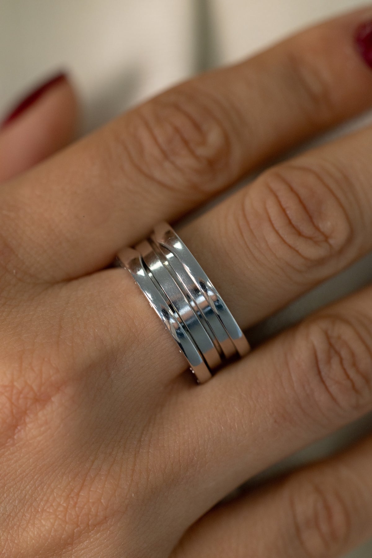 Bague Bvlgari B.zero1 En Or Blanc T55
