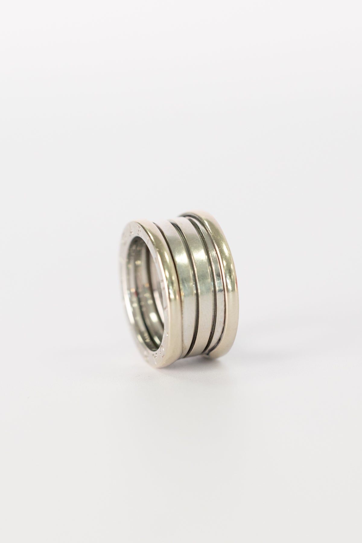 Bague Vintage Bvlgari En Or Blanc