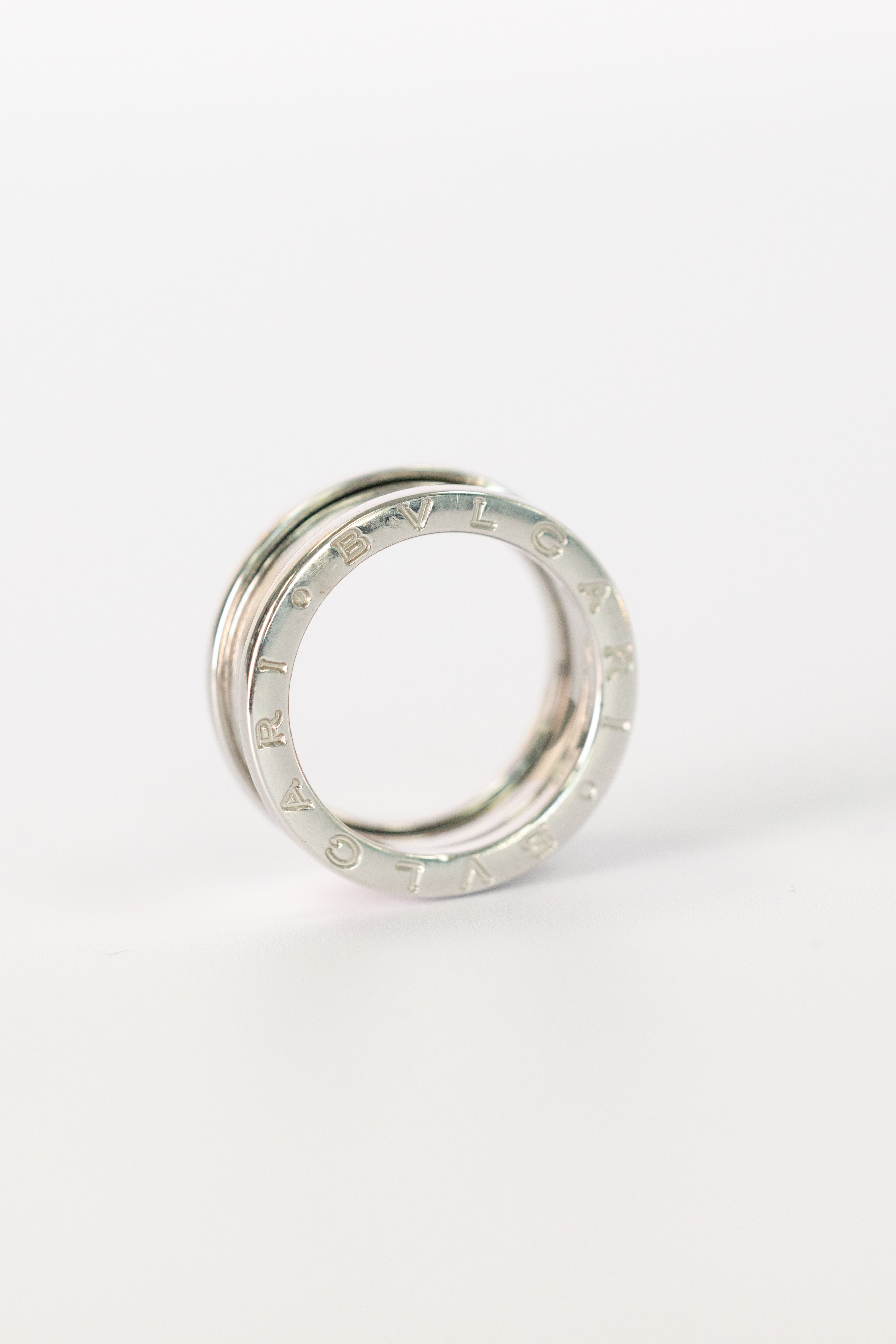 Bague Vintage Bvlgari En Or Blanc