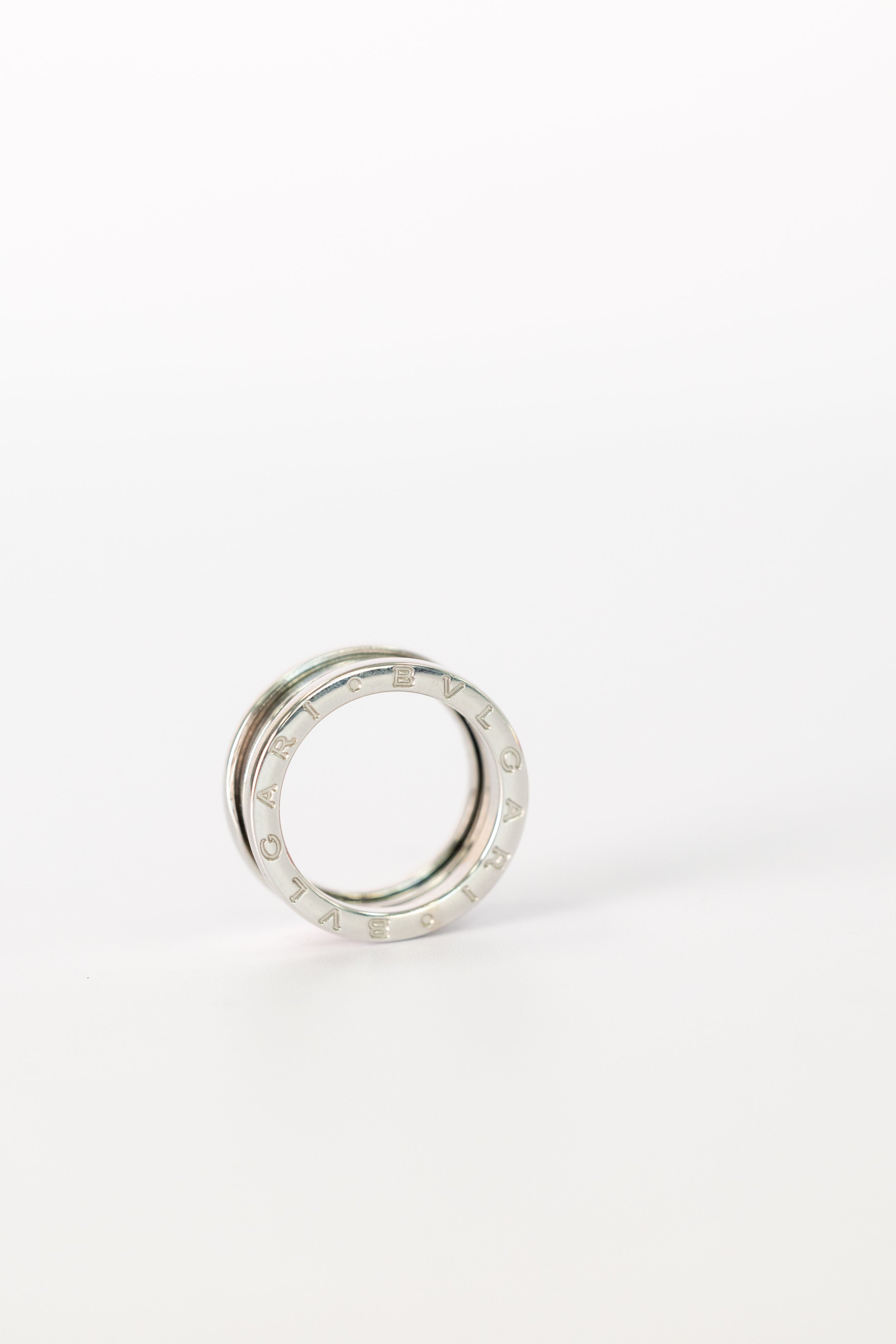 Bague Vintage Bvlgari En Or Blanc