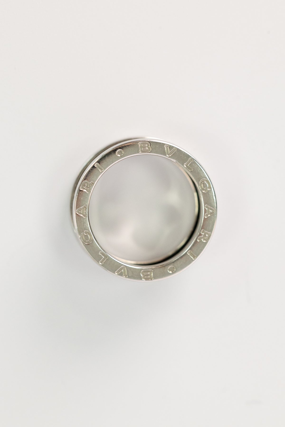 Bague Vintage Bvlgari En Or Blanc