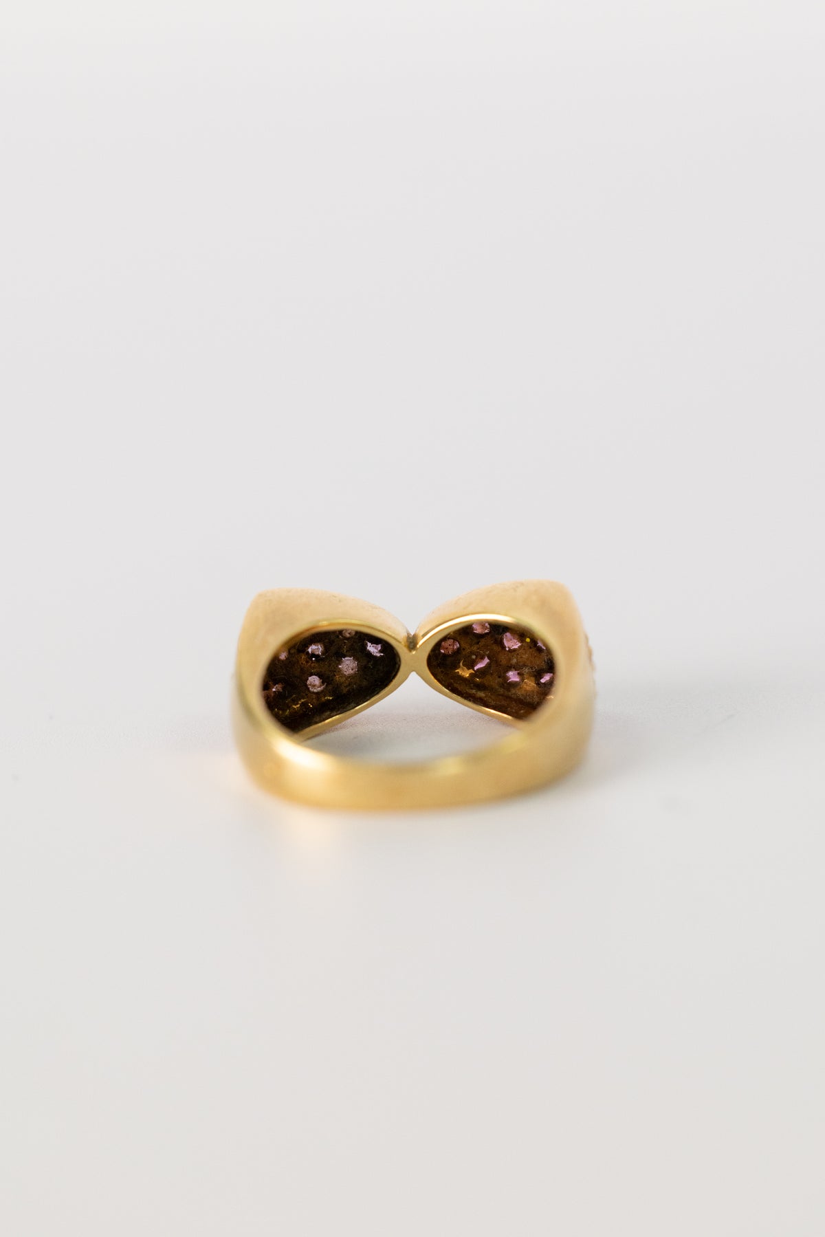 Bague Vintage En Or Jaune Et Améthystes