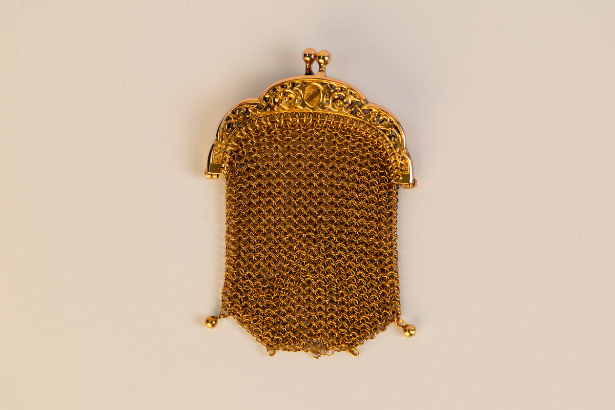 Pochette Ancienne en Or Jaune