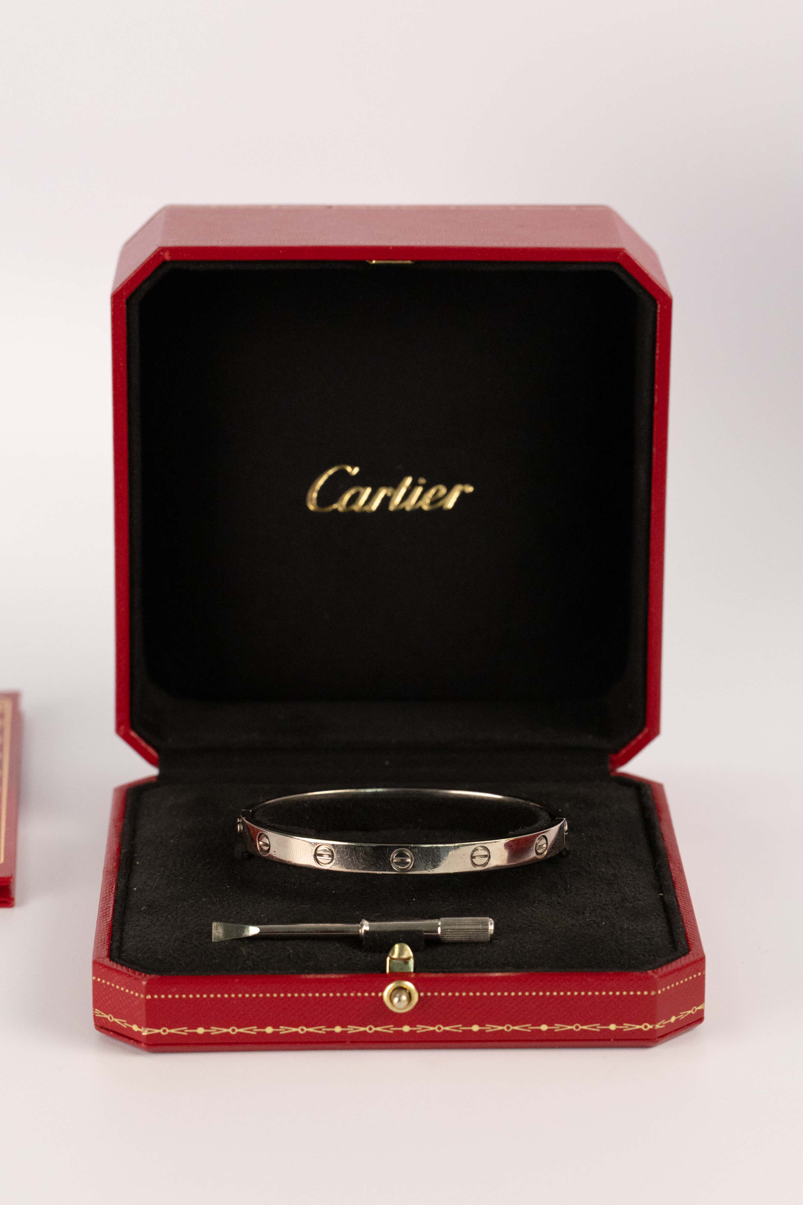 Bracelet Cartier Love En Or Blanc