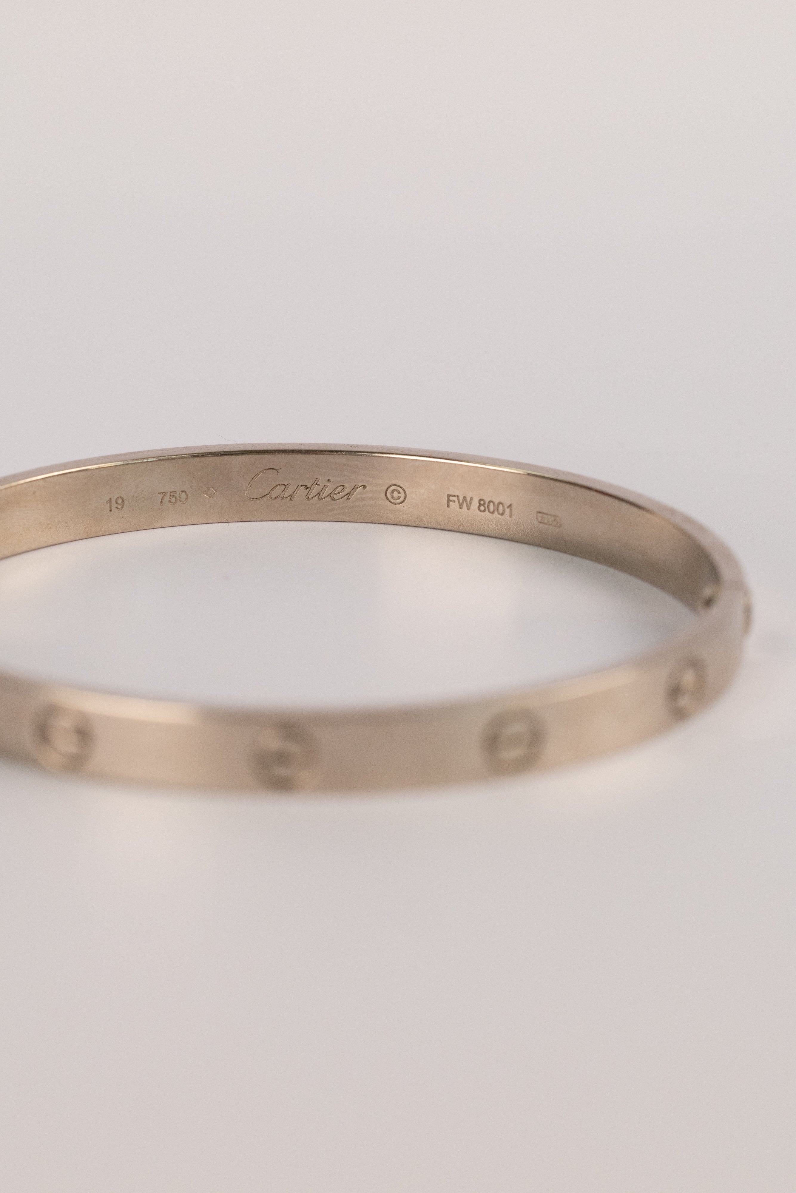 Bracelet Cartier Love En Or Blanc