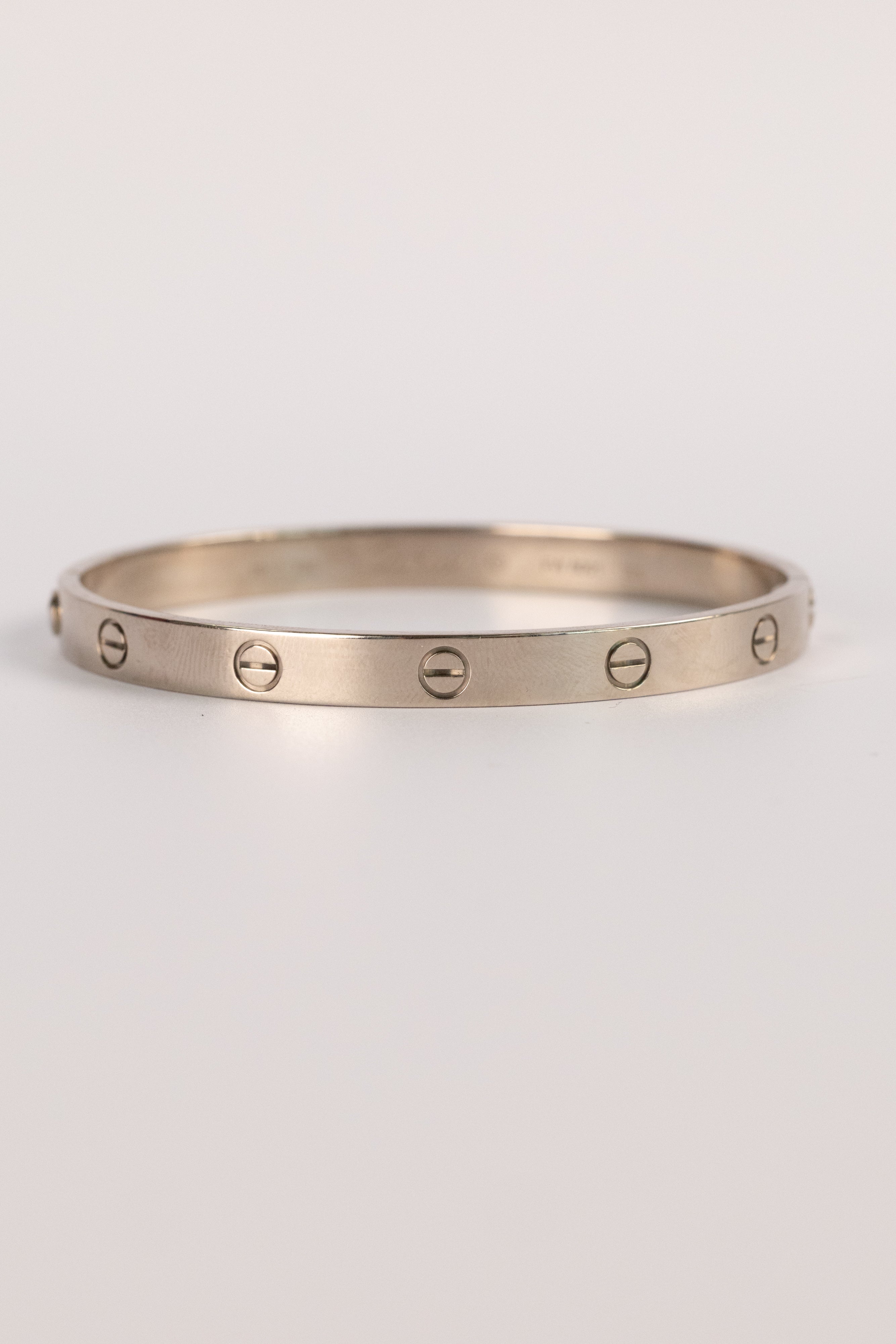 Bracelet Cartier Love En Or Blanc