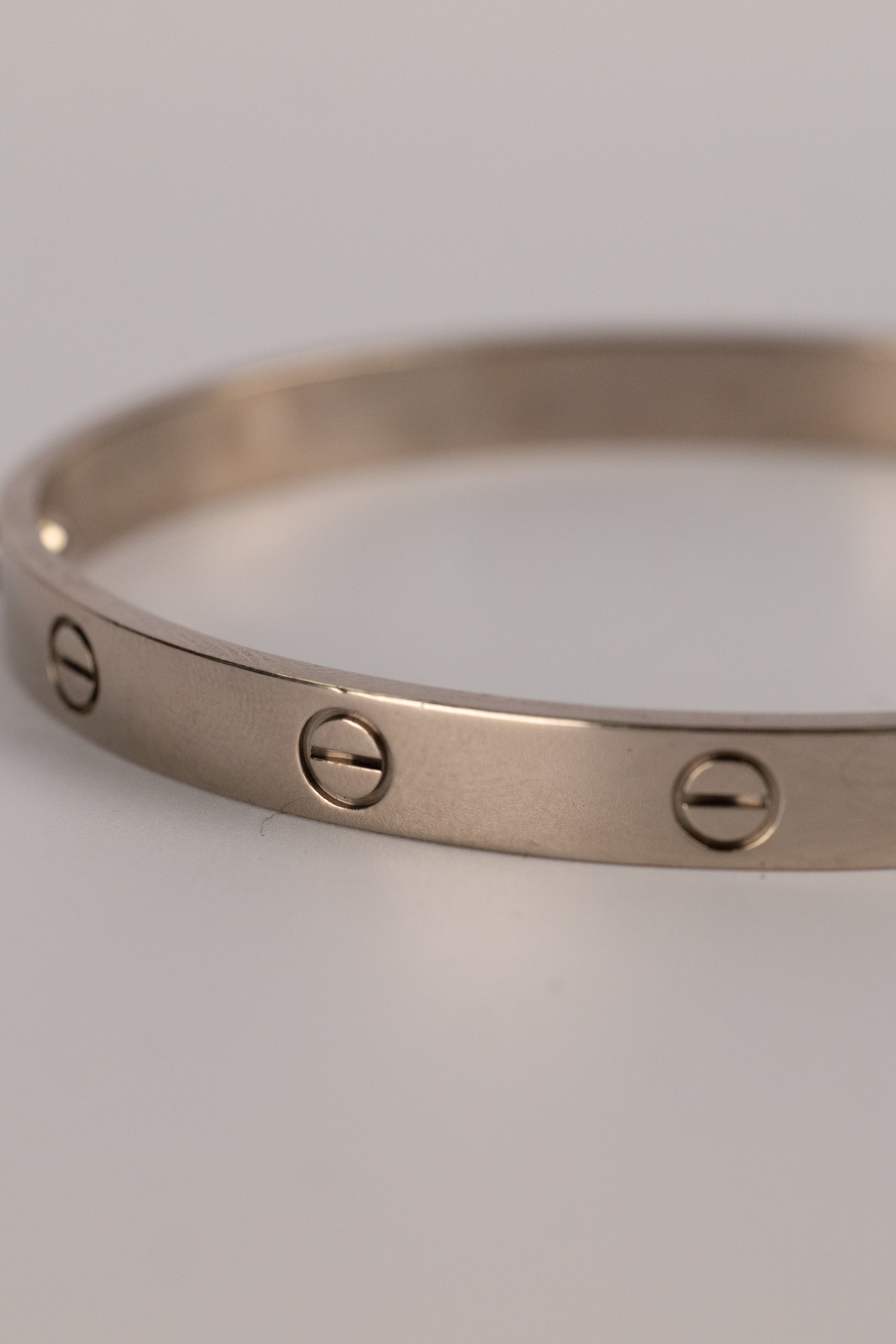 Bracelet Cartier Love En Or Blanc