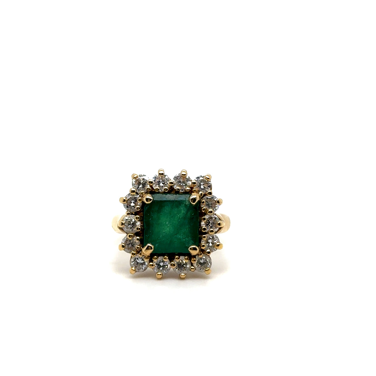 Bague Émeraude Et Diamants