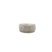 Bague jonc avec diamants or jaune 18K Occasion Seconde Main Luxe