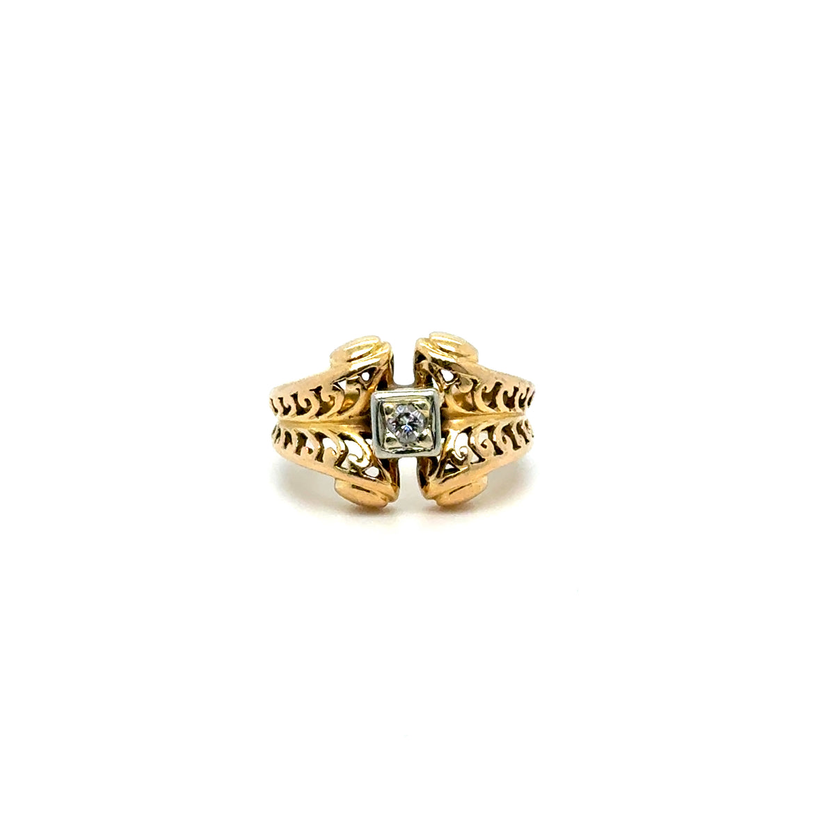 Bague Or Jaune Années 1900 Occasion