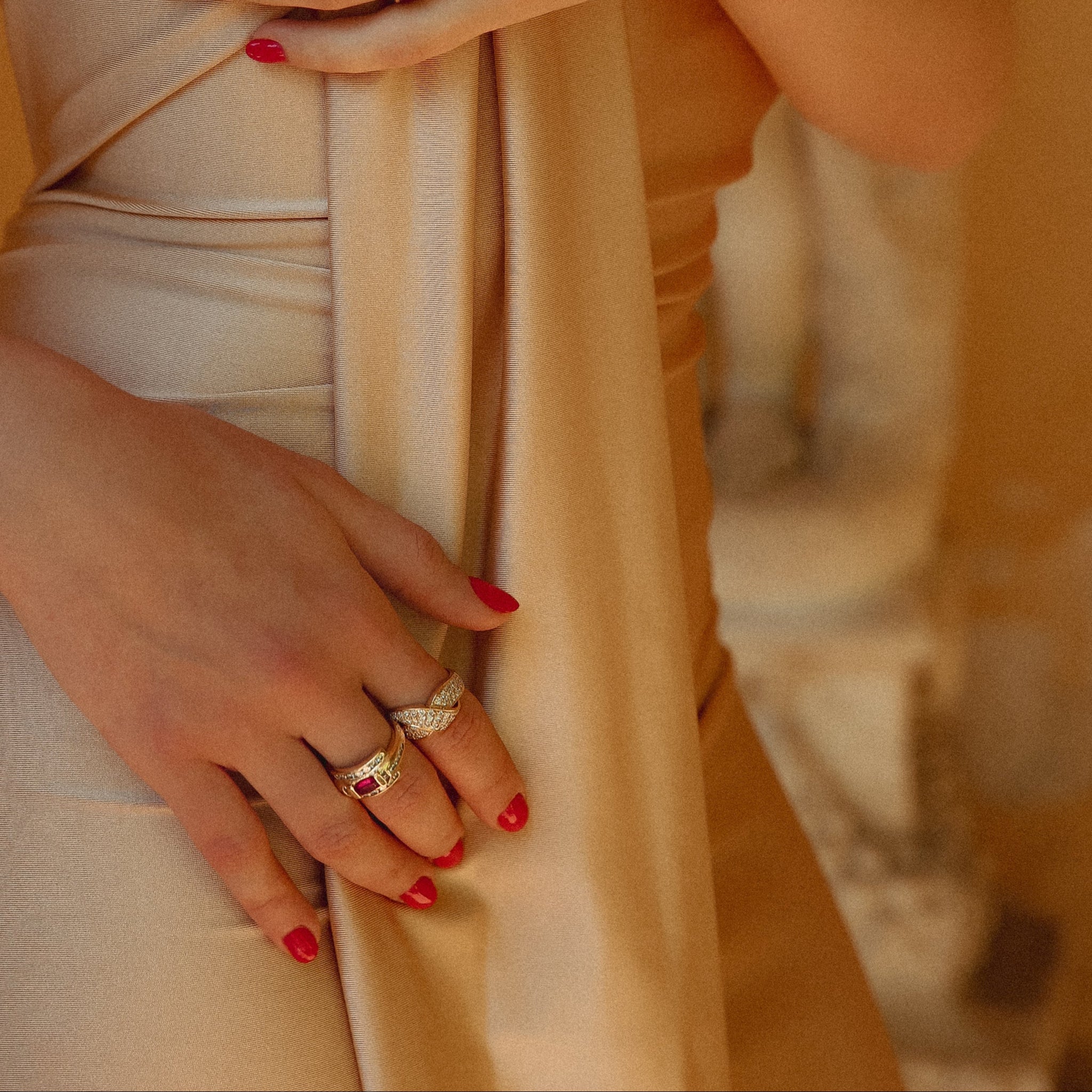 Bague or jaune et diamants années 2000 Occasion Seconde Main Luxe