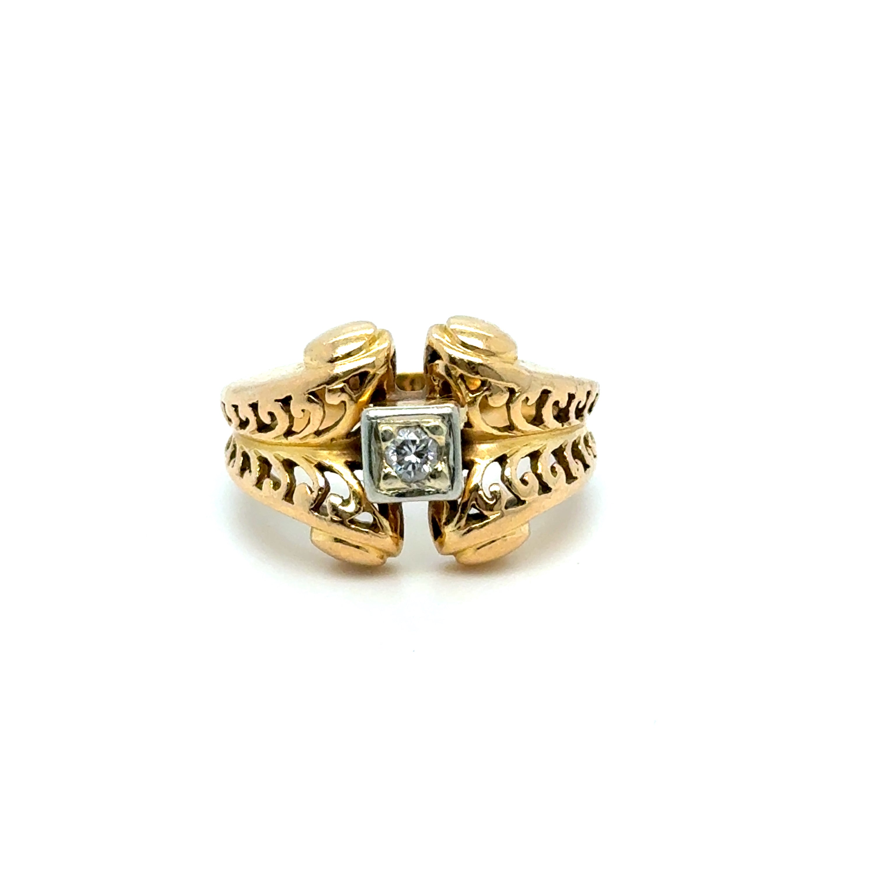 Bague or jaune années 1900 Luxe Seconde Main