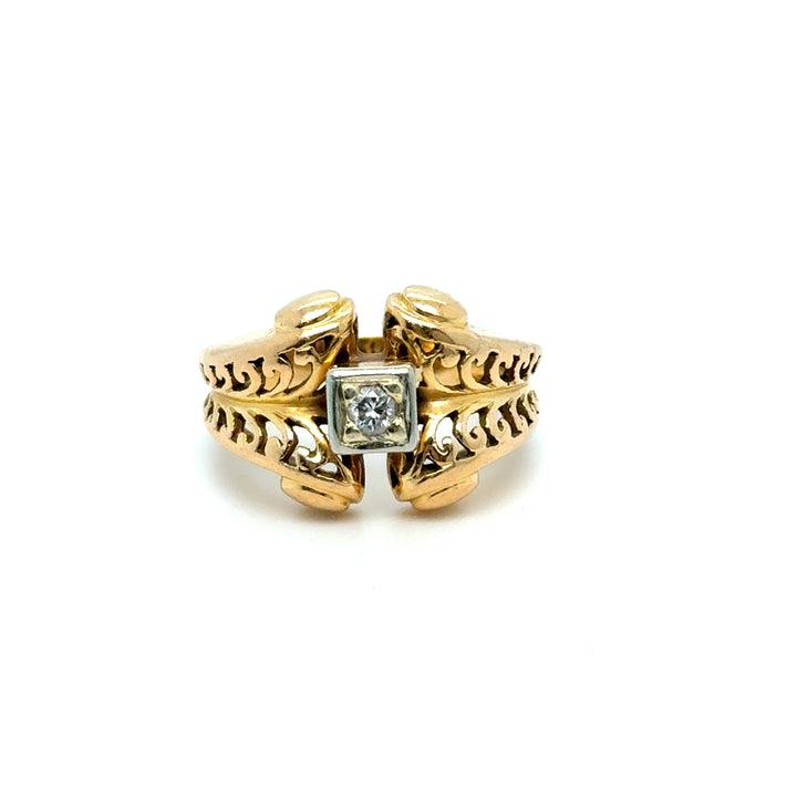 Bague or jaune années 1900 Luxe Seconde Main