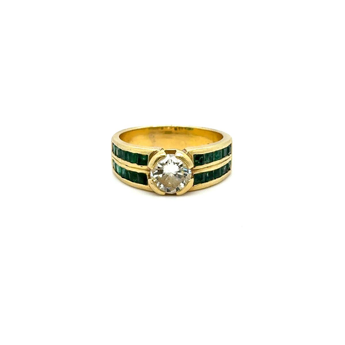 Bague Retro Solitaire Vintage Diamant