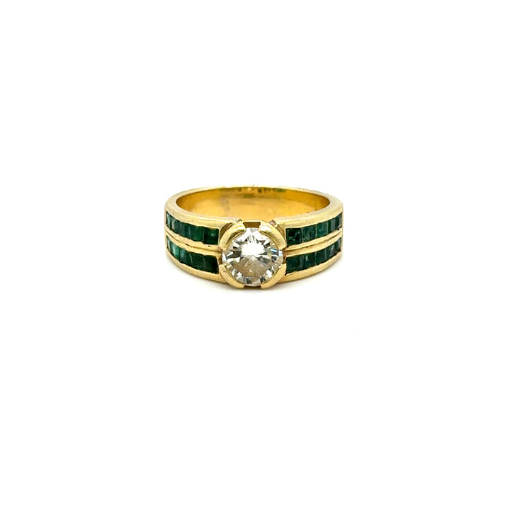 Bague Retro Solitaire Vintage Diamant