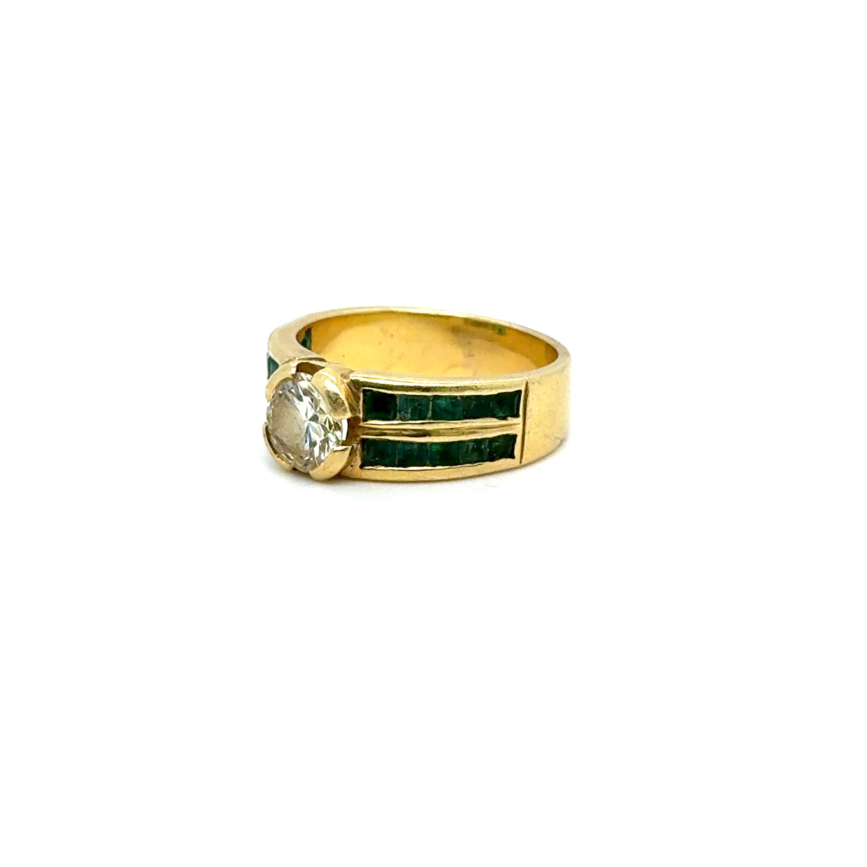 Bague Retro Solitaire Vintage Bijou femme