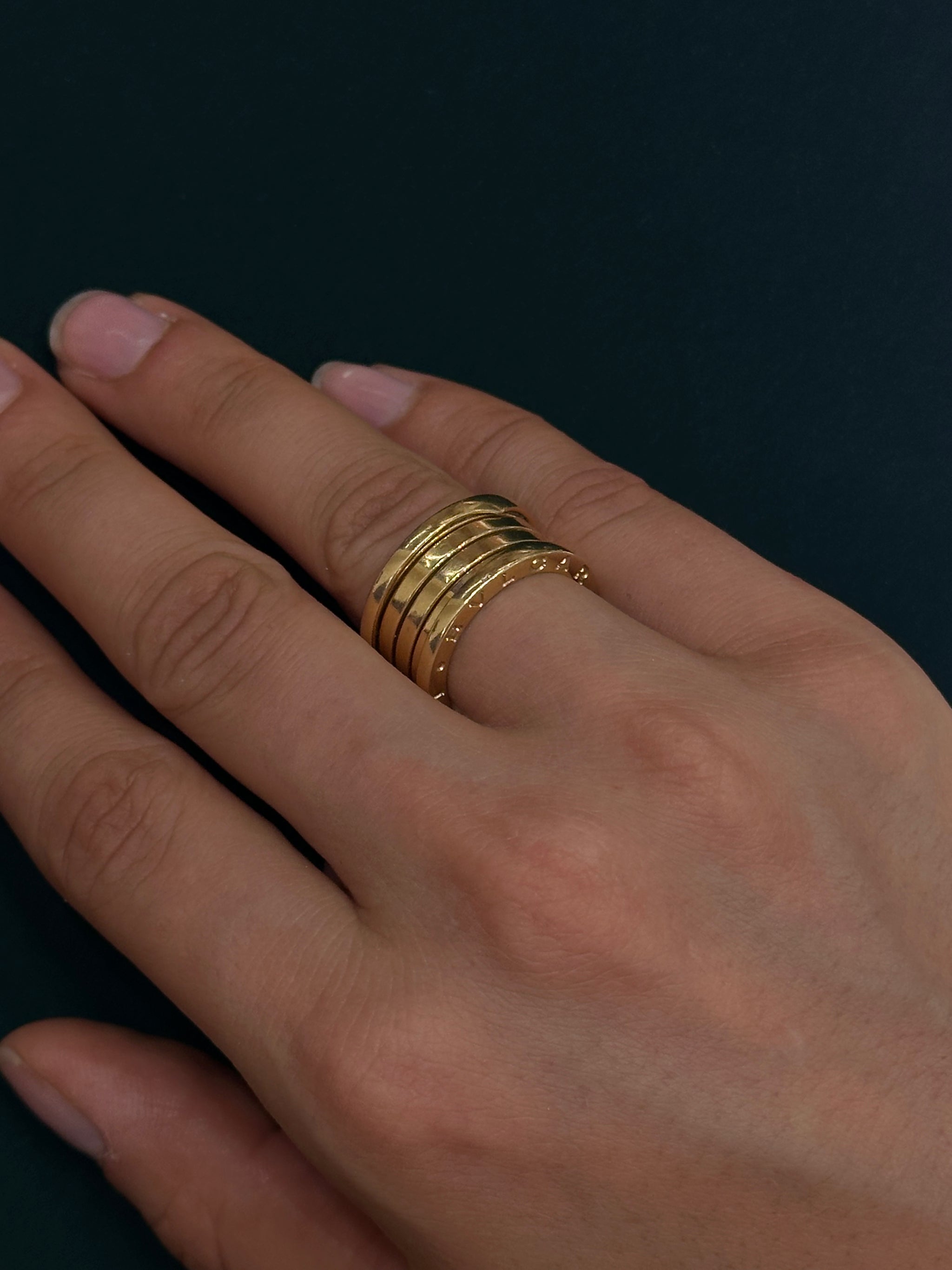 Bague signée BVLGARI B.Zero 01 en or jaune occasion seconde main