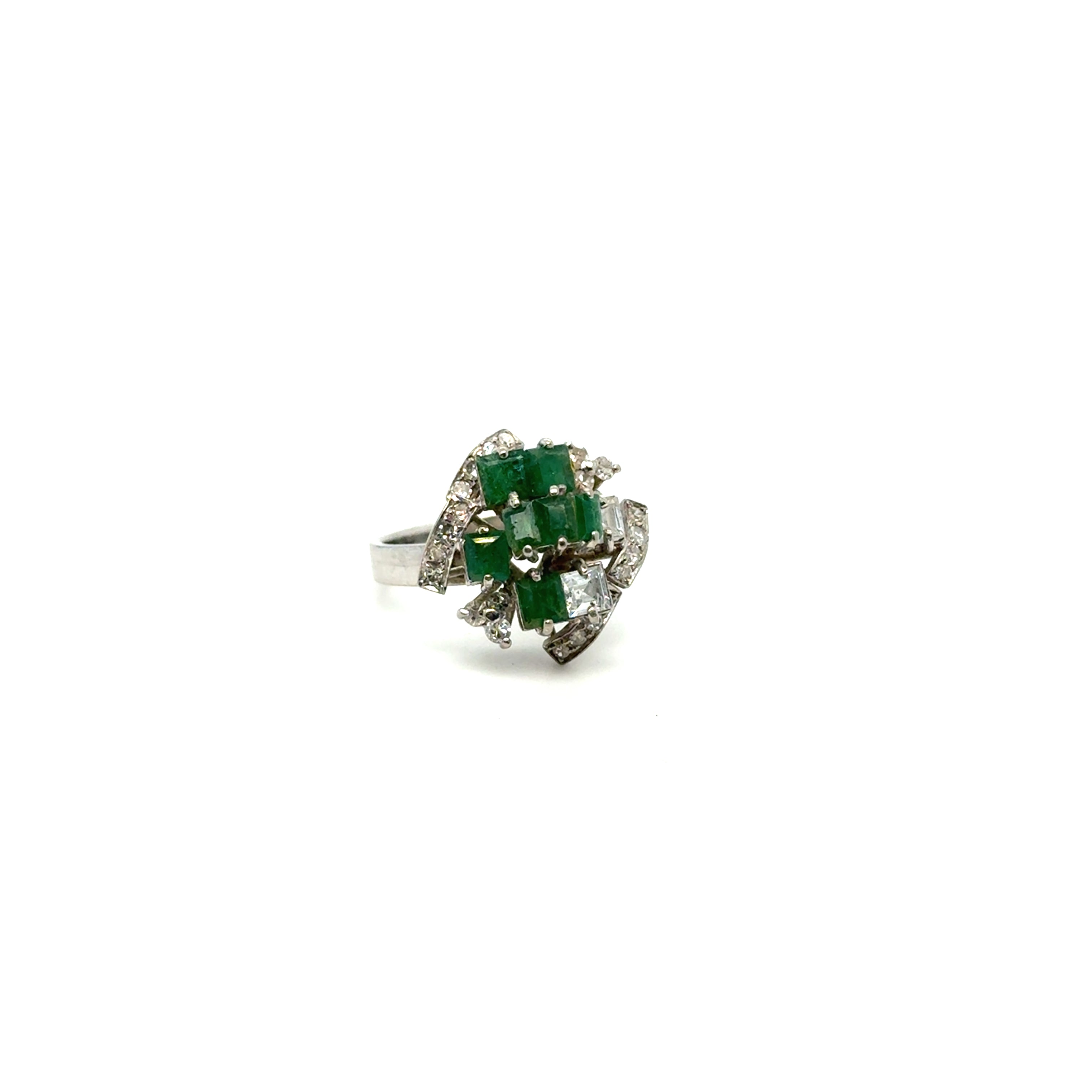 Bague Émeraude et Diamants