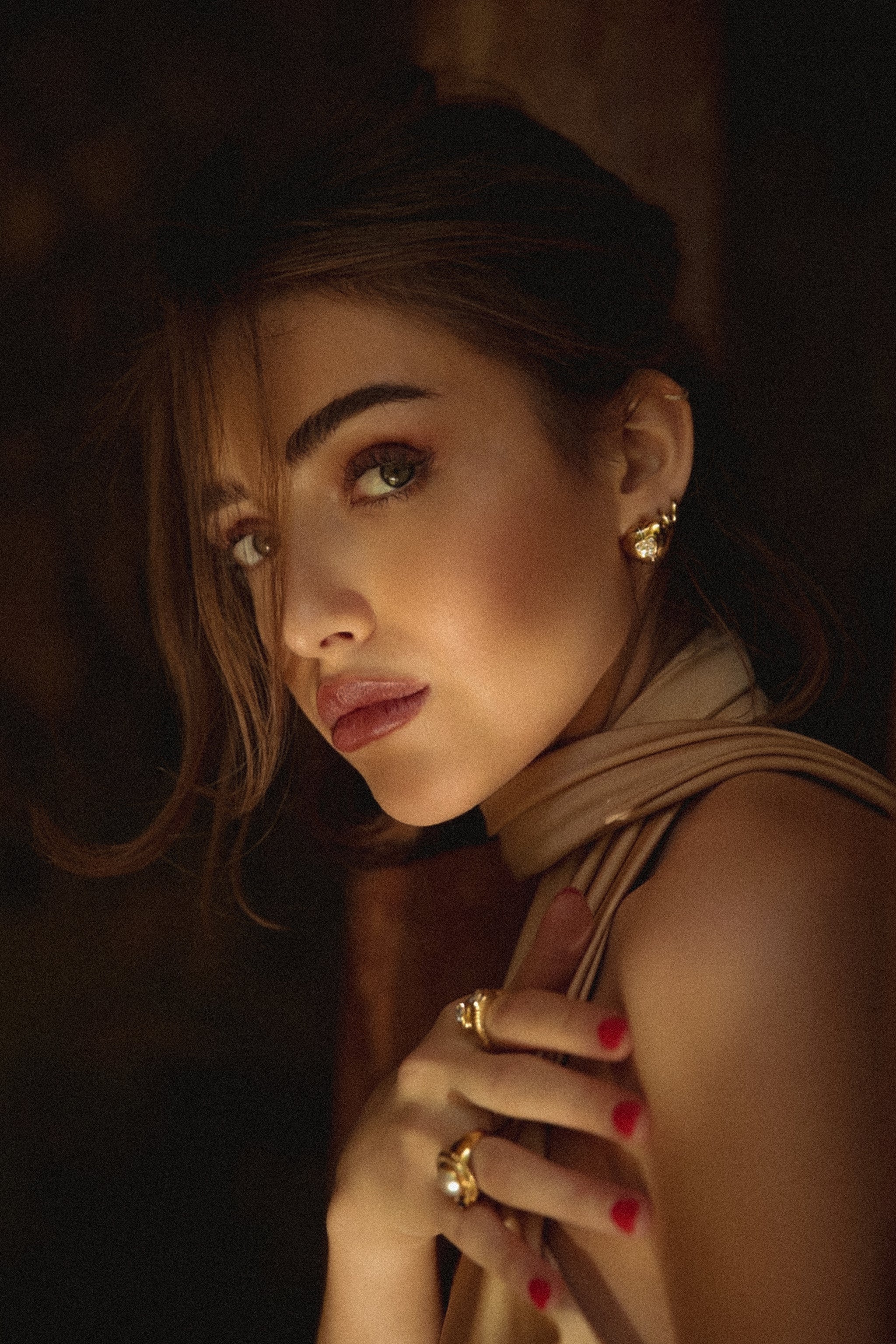 Boucles d'oreilles cœur or jaune 18K Occasion Seconde Main Luxe Femme