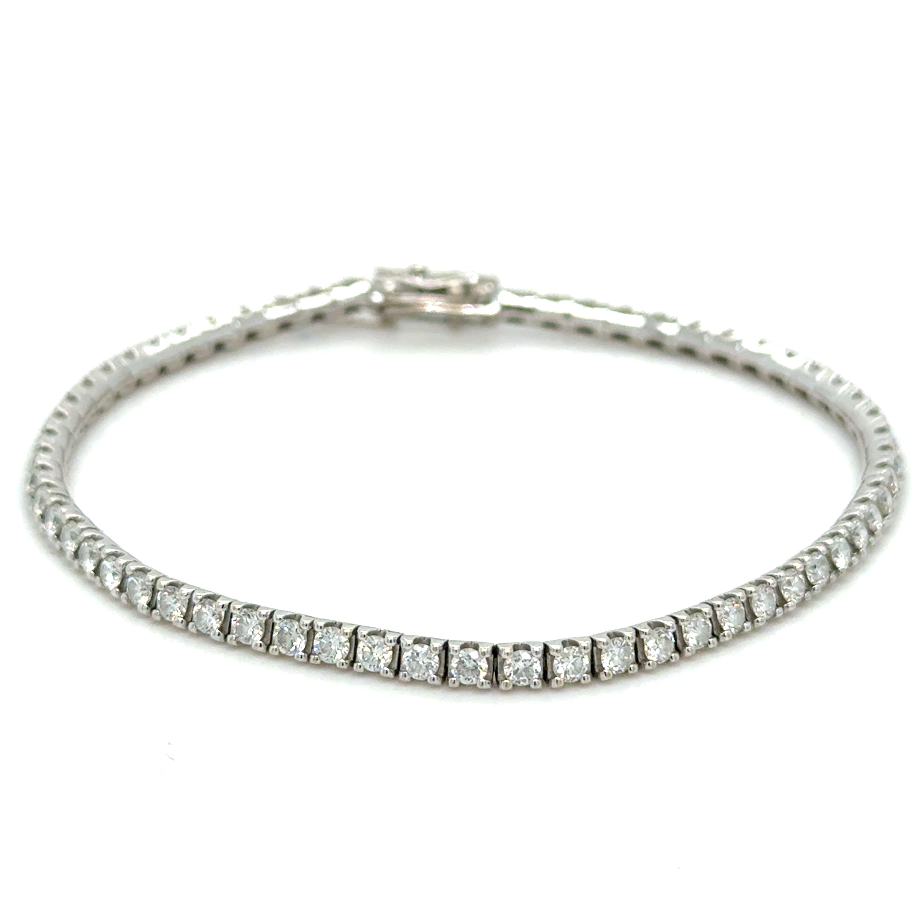 Bracelet or blanc 18k et diamants Occasion Seconde Main Bijou Femme