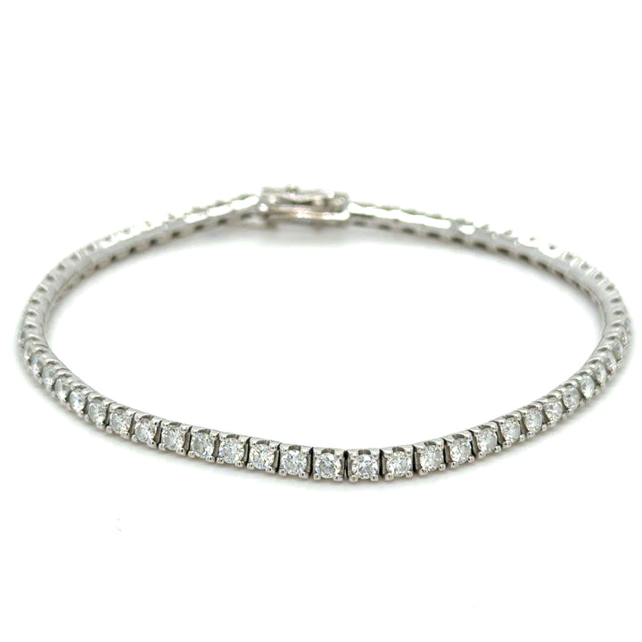 Bracelet or blanc 18k et diamants Occasion Seconde Main Bijou Femme