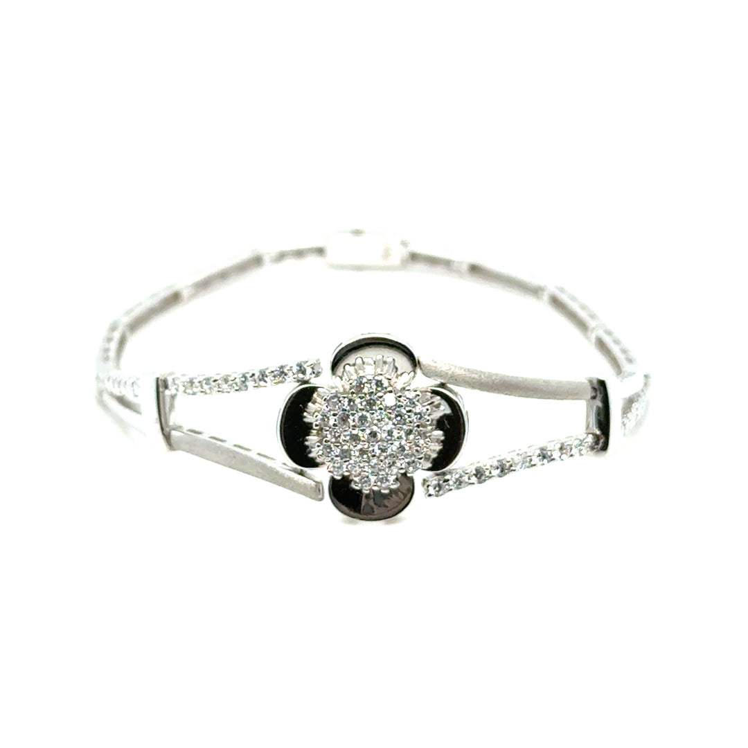 bracelet or blanc 18K 