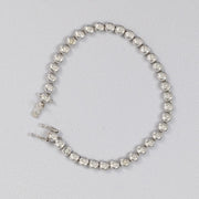 Bracelet tennis en or blanc 18 carats et diamants sertis clos 1,38 carat, vue d’ensemble