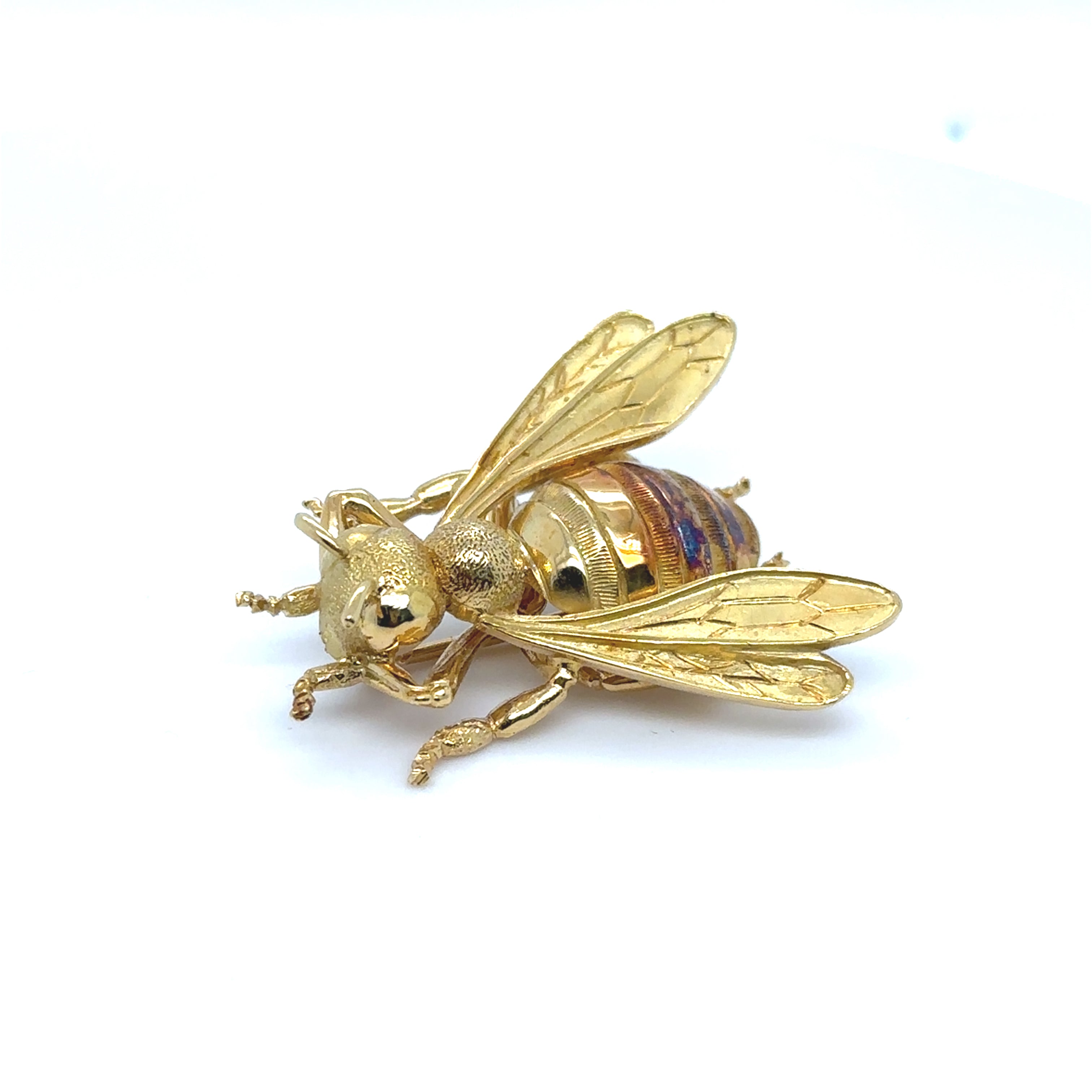 Broche Abeille or jaune 18K Occasion Seconde Main Bijou Femme