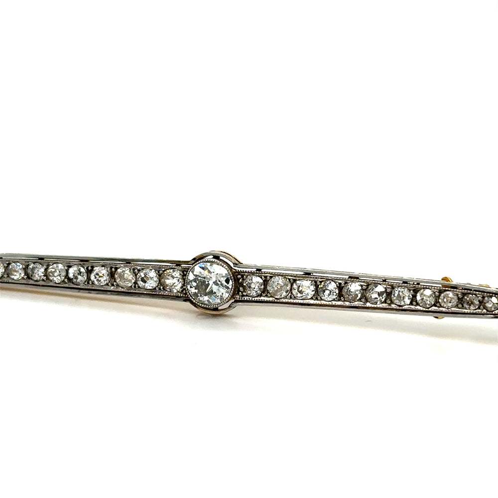 Broche Art Déco avec diamants années 1930 Occasion Seconde Main