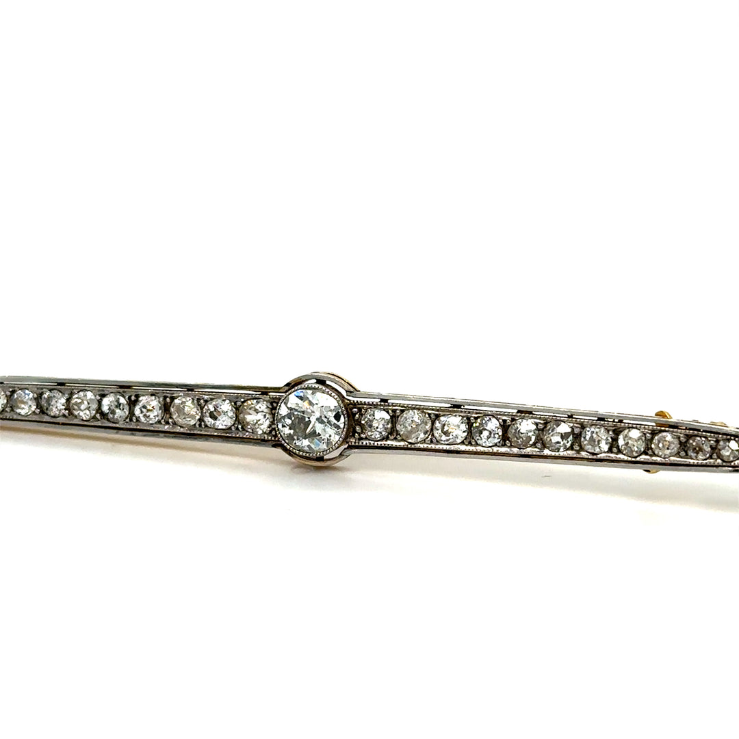 Broche Art Déco avec diamants années 1930 Occasion Seconde Main