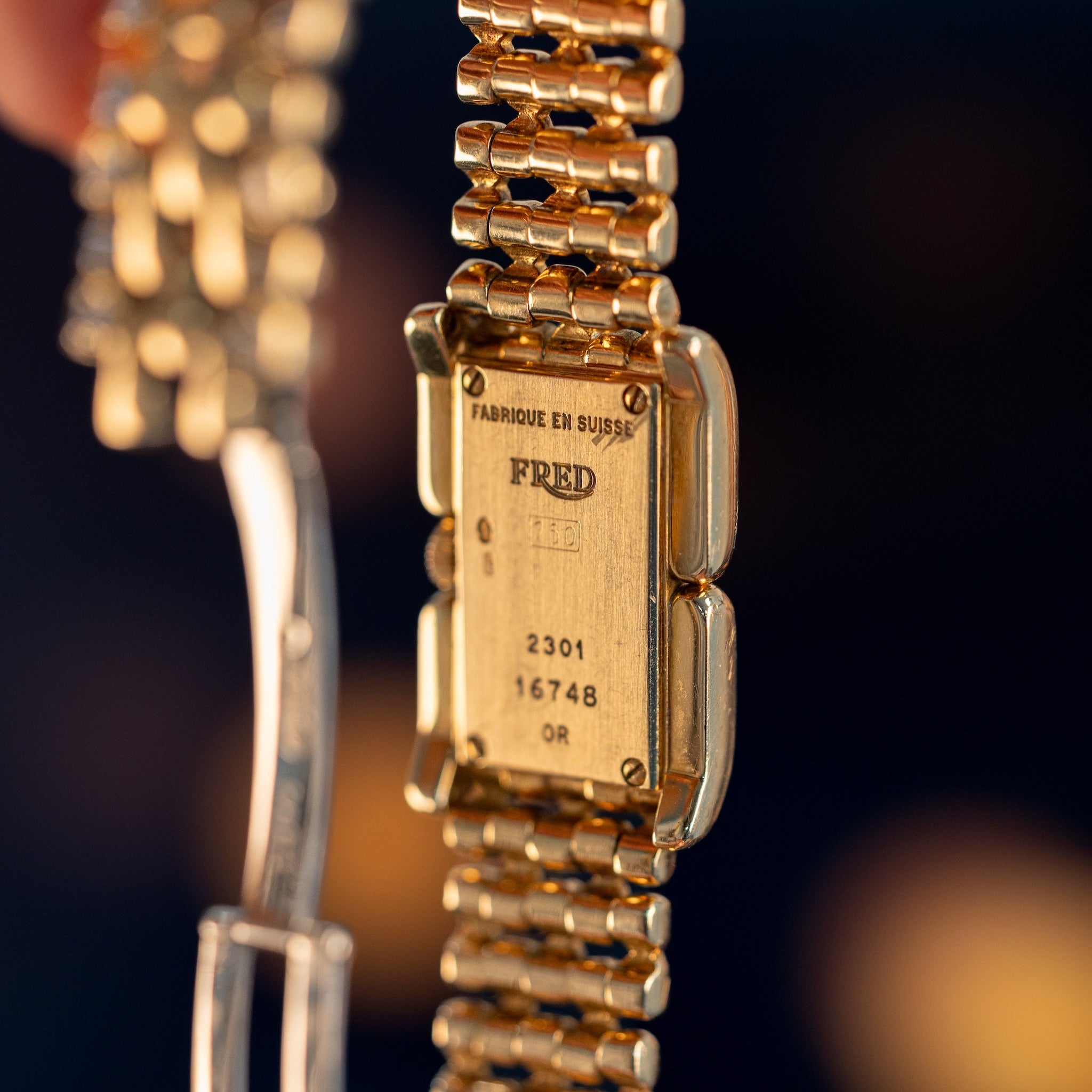 Montre Fred Vintage 1980 – Or et Diamants