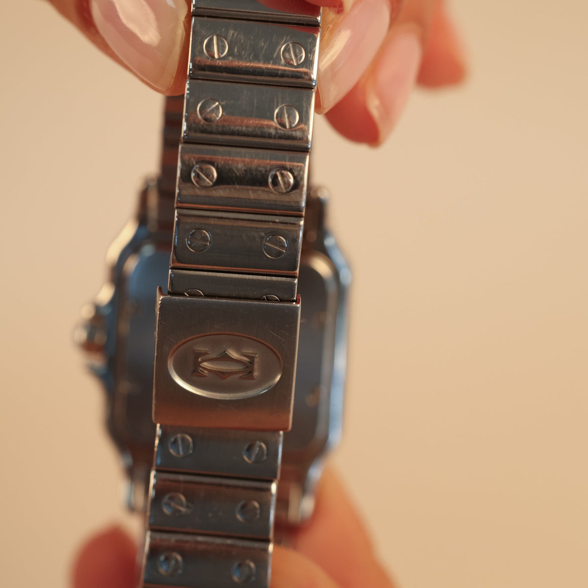Montre Cartier Santos Moyen Modèle – Acier, Révisée et Garantie