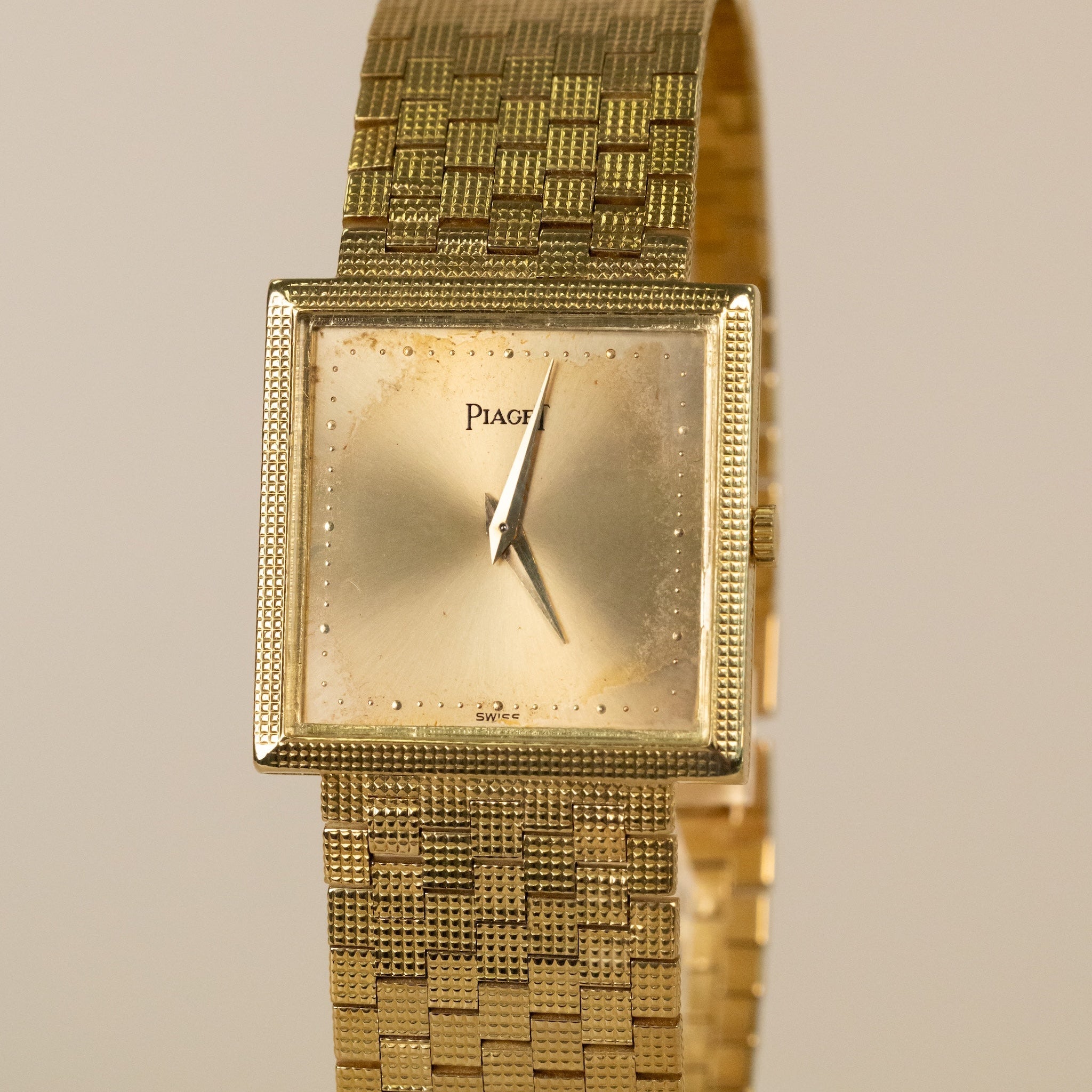 Montre PIAGET Polo vintage en or jaune 18 carats