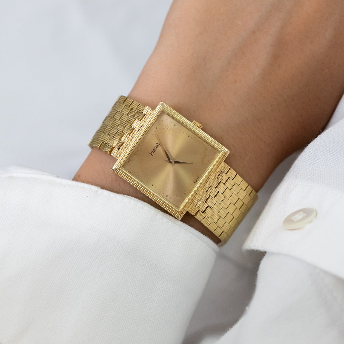 Montre PIAGET Polo vintage en or jaune 18 carats