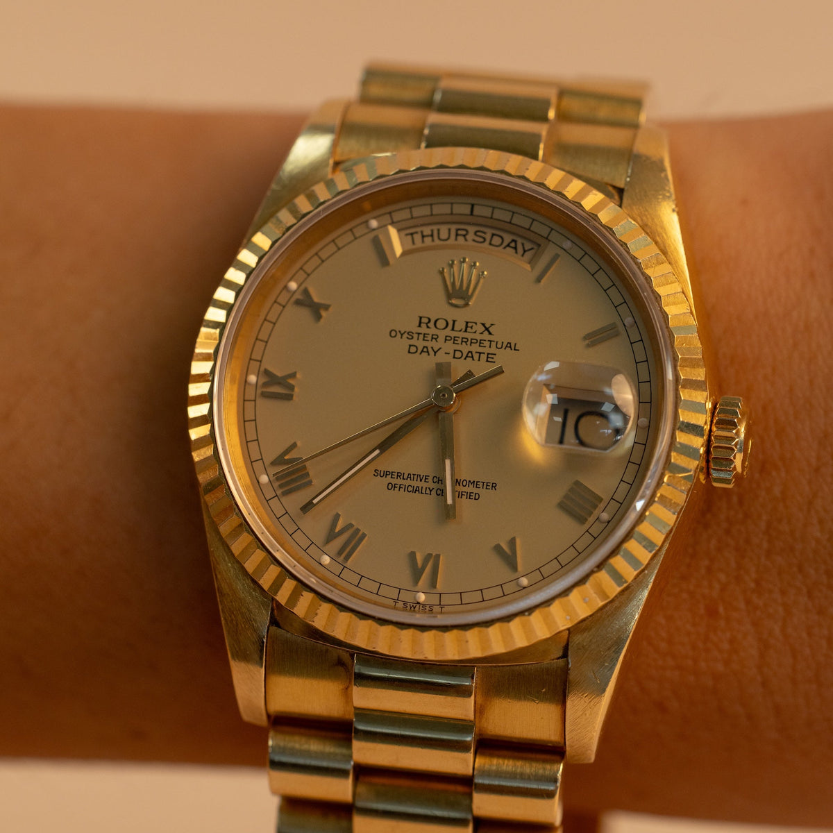 Montre Rolex Oyster Perpetual Day-Date Homme – Or Jaune