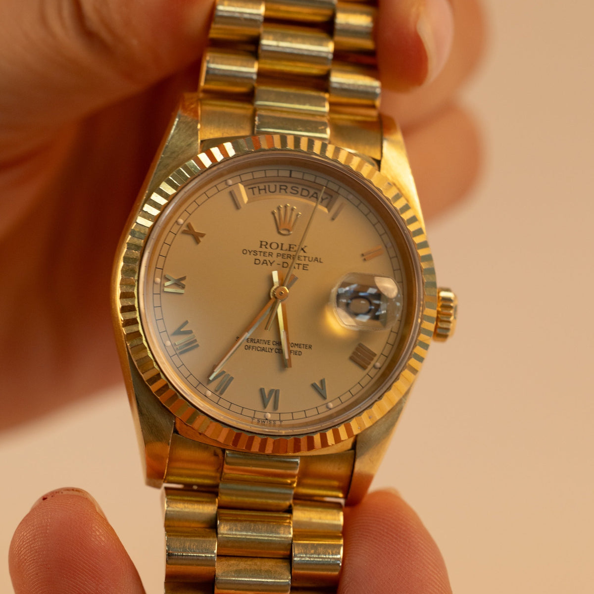 Montre Rolex Oyster Perpetual Day-Date Homme – Or Jaune
