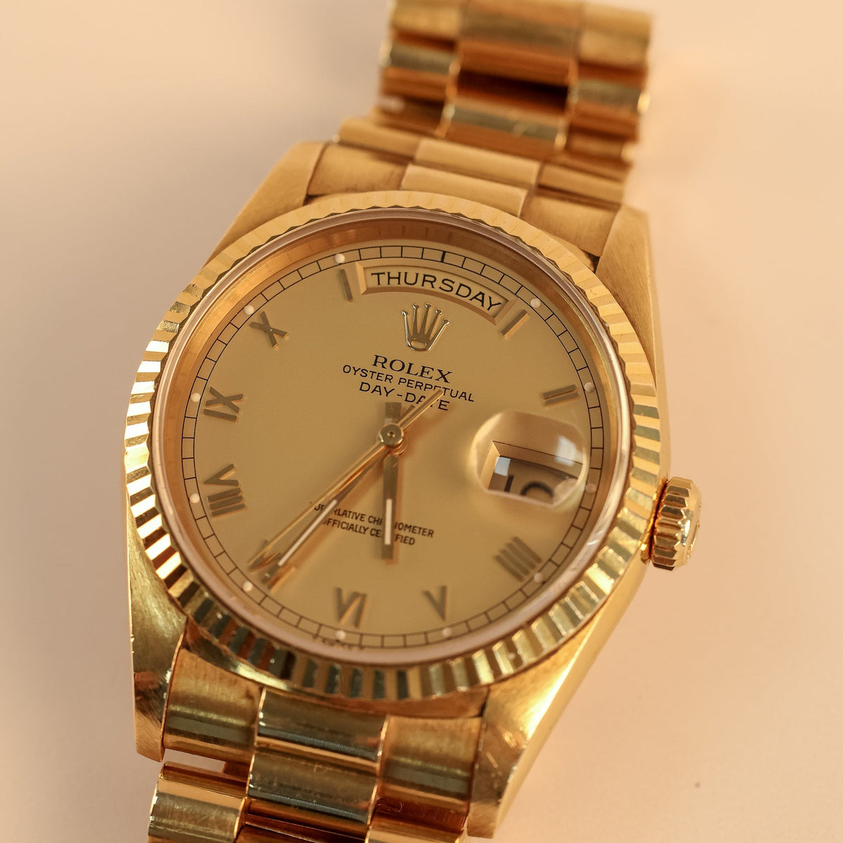 Montre Rolex Oyster Perpetual Day-Date Homme – Or Jaune